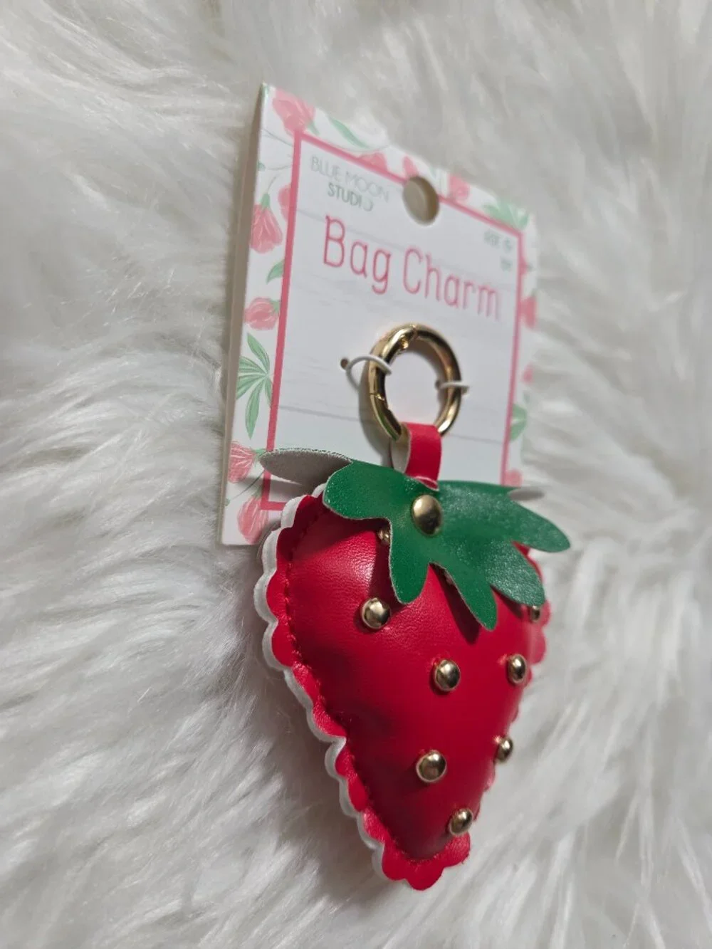 Blue Moon Studio Strawberry Bag Charm